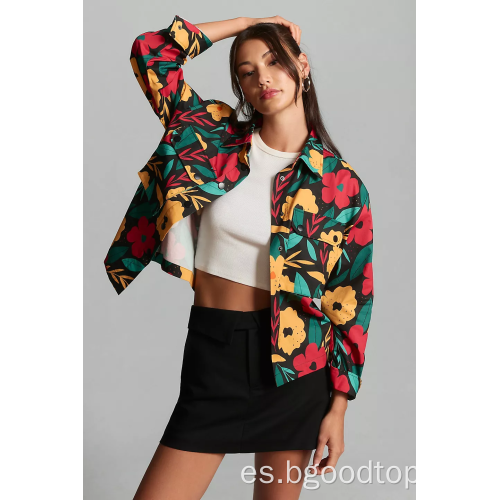 Chaqueta floral para mujeres al por mayor